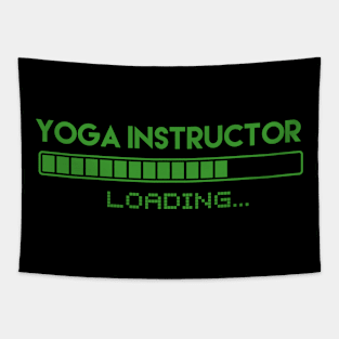 Yoga Instructor Loading Tapestry