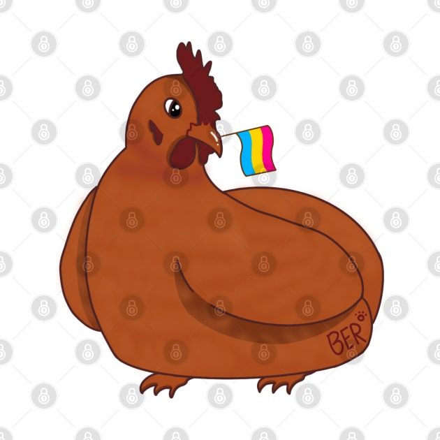 Charlise The Pansexual Pride Chicken by SentABearToSpace 