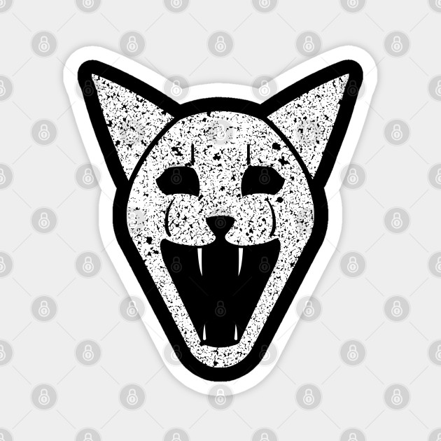 Professor Jiggly Is Loose In The Cat Room Scary Cat Meme Magnes Teepublic Pl