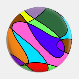 Colorful Abstact Pattern Pin