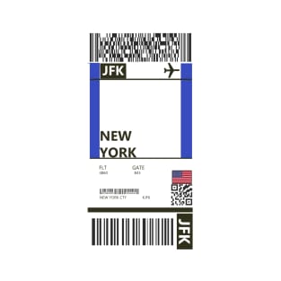 New York Boarding Pass T-Shirt