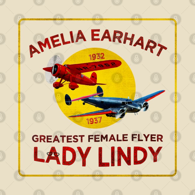 Amelia Earhart • "Greatest Female Flyer" • Lady Lindy by The MKE Rhine Maiden