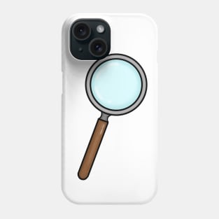 magnifying glass Phone Case