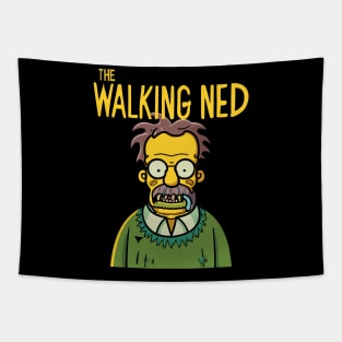 Funny Ned Zombie Cartoon - Hilarious Undead Humor Tapestry