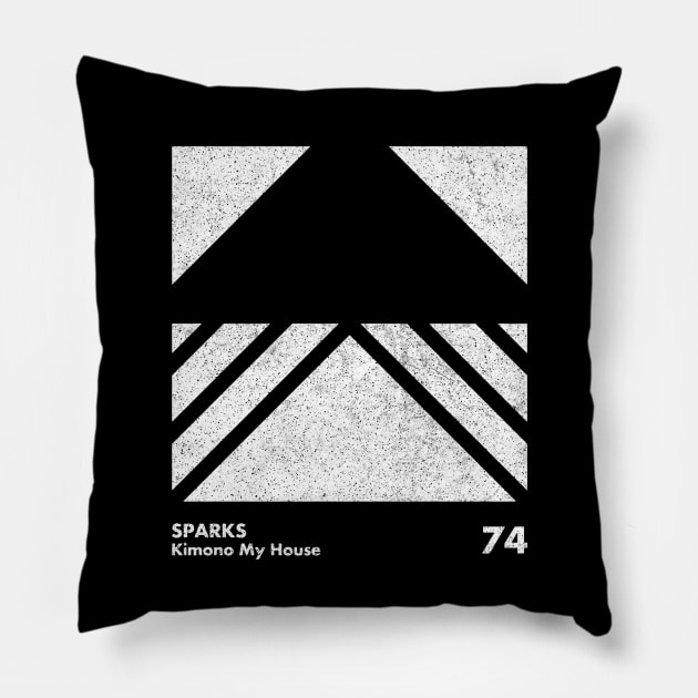 Sparks Kimono My House / Minimal Graphic Design Tribute Pillow by saudade