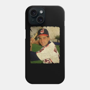 Omar Vizquel in Cleveland Guardians Phone Case