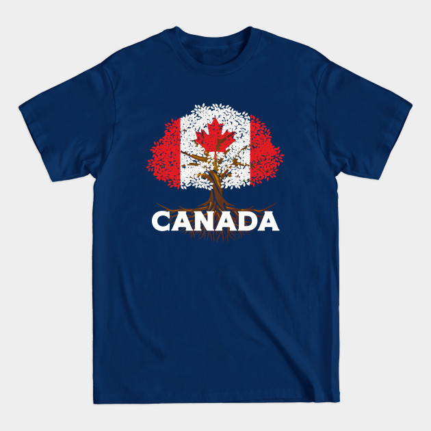Disover Canada Flag Tree - Canada Flag - T-Shirt