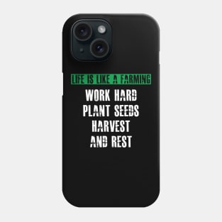 Farmer - Life is like a farming Phone Case