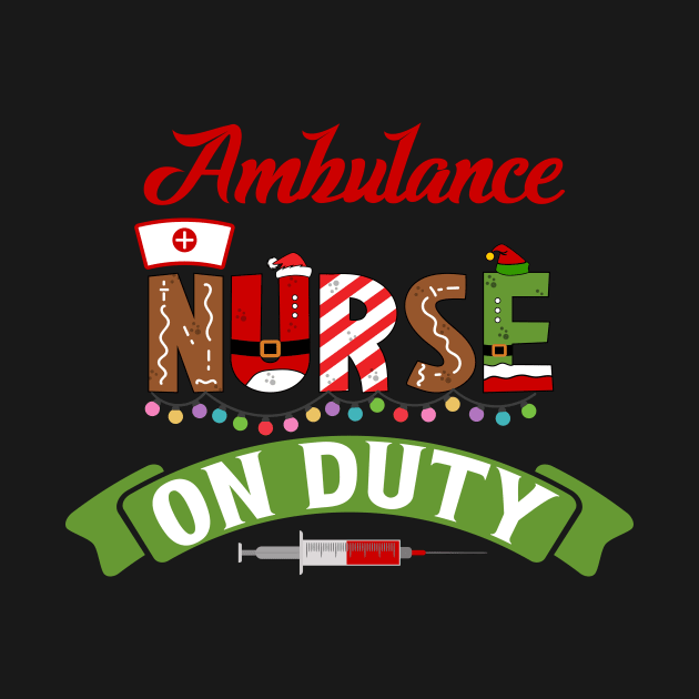 Funny Nurse Life Christmas Pun Quote Hilarious Joke Idea Ambulance by HomeCoquette