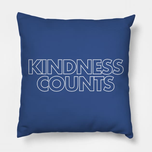 Kindness Counts Pillow by MarkSolario