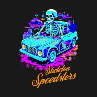 Skeleton Speedsters Halloween T-Shirt