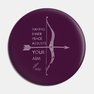 BOW AND ARROW PURPPLE Pin