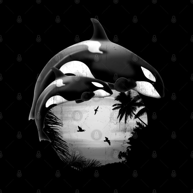 Orca Killerwhales by NicGrayTees