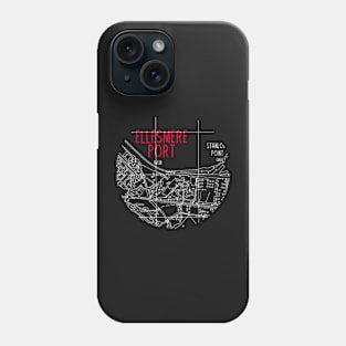 Ellesmere Port Map (White & Red) Phone Case