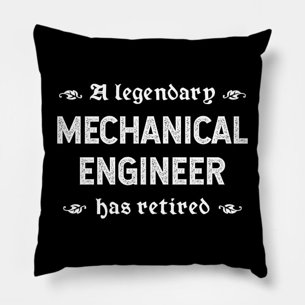 A Legendary Mechanical Engineer Has Retired Pillow by TimespunThreads