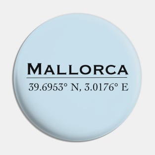 Mallorca coordinate Pin