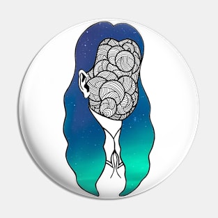 Space Girl Pin