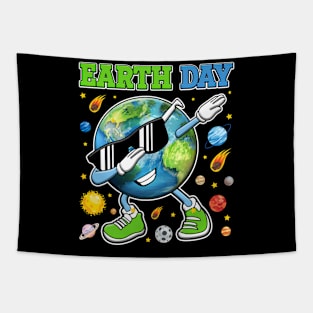 Earth Day Funny Dab Tapestry