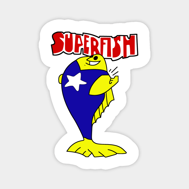 Super Fish Magnet by Minimalist Art And More