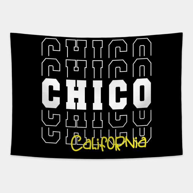 Chico city California Chico CA Tapestry by TeeLogic