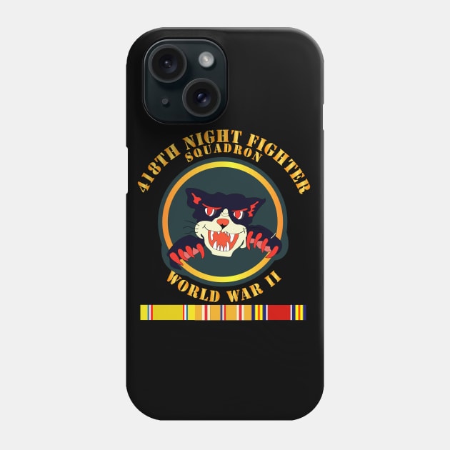 418th Night Fighter Squadron - 2nd Ver - WWII w SVC Phone Case by twix123844