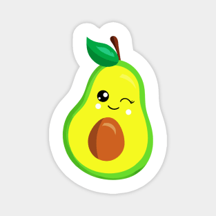 Avocado Costume Vegan Winking Cute Avocado Girls Kids gift Magnet