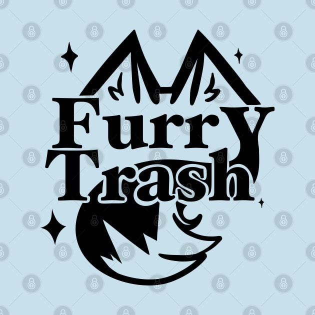 Furry Trash Black by FloofflebuttArts