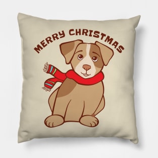 Merry Christmas Dog Pillow