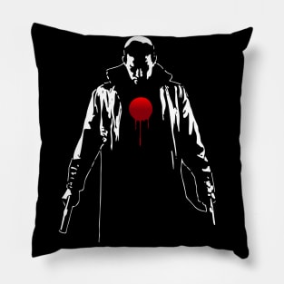 Bloodshot movie silhouette Pillow