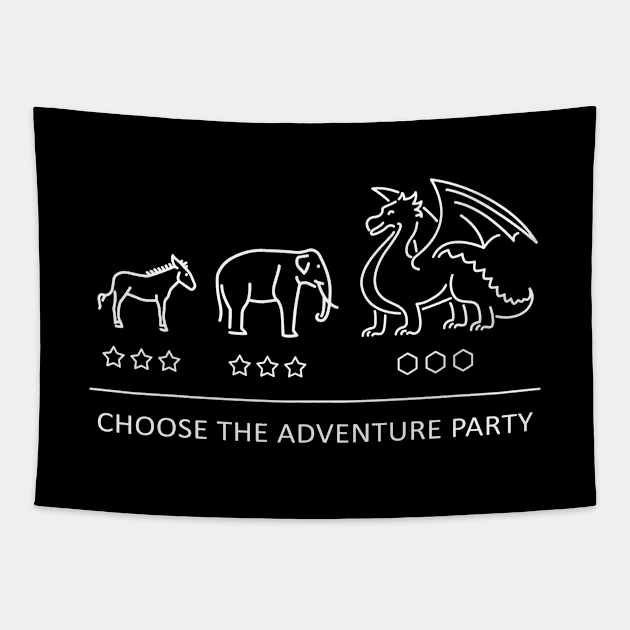 Adventure Party Tapestry by jparish