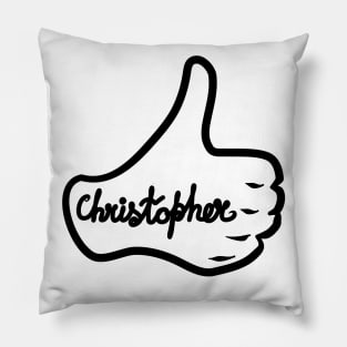 Men name Christopher Pillow