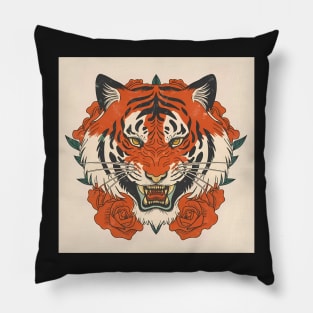 Rose Tiger Pillow