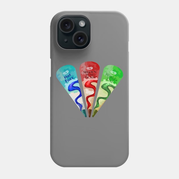 The Cornetto Trilogy Phone Case by No_One