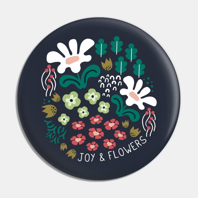 Joy & Flowers Pin by Anna Deegan