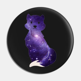 Galaxy fox pattern - Fantasy Pin