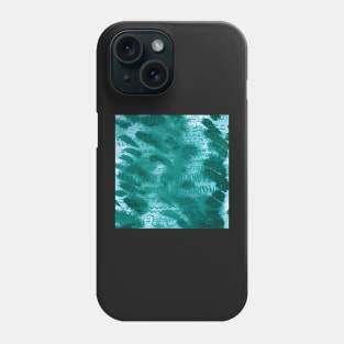 Teal hieroglyphics Phone Case