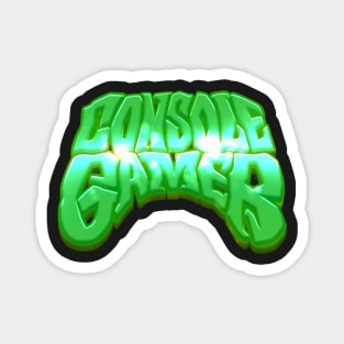 CONSOLE GAMER Green Graffiti Magnet