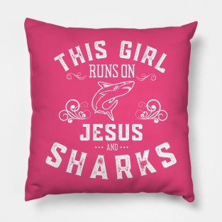 Just a Girl Who Loves Sharks Pillow