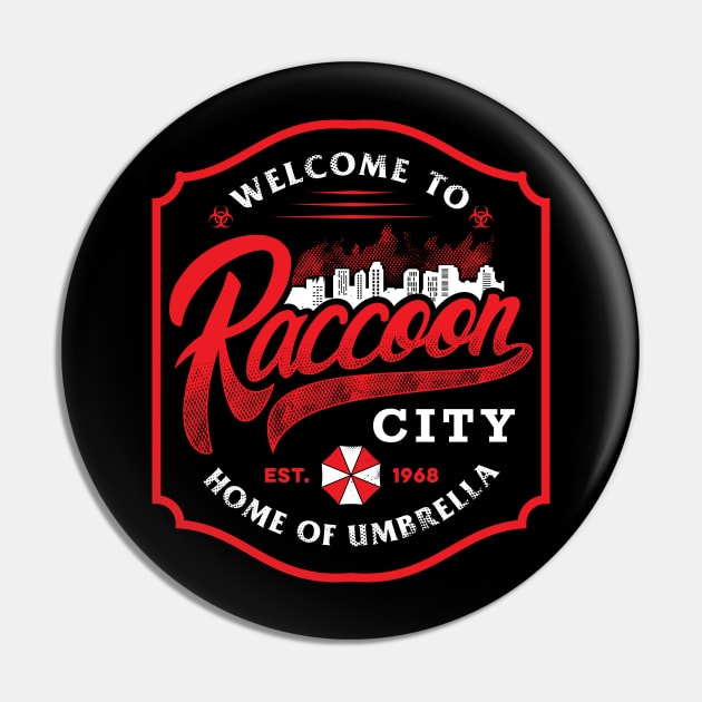 RACCOON CITY Pin by arace