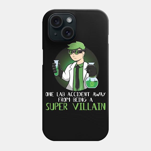 Funny Science Chemistry Laboratory Villain Lab Phone Case by jkshirts