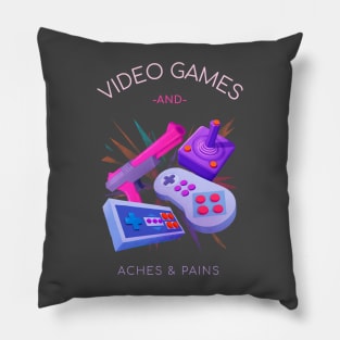 Video Games and Aches & Pains Pillow