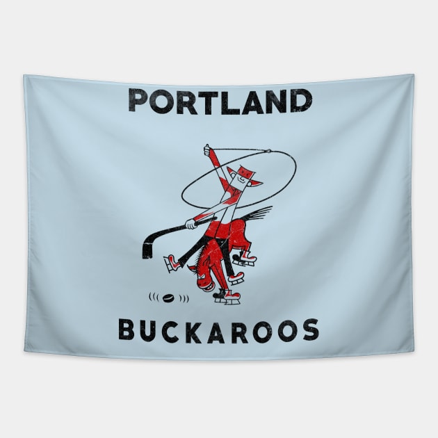 Classic Portland Buckaroos Hockey 1960 Tapestry by LocalZonly