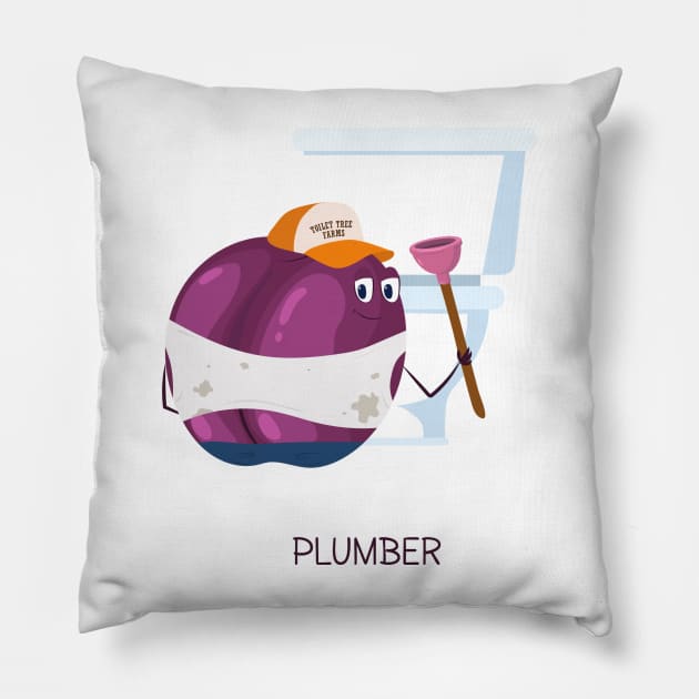 PLUMber Pillow by itsaulart