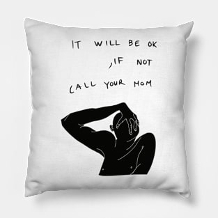 Edgy slogan that boosts your self confidence Pillow