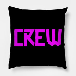 2 sides print- can't fix attitudes- CREW Small Gaffer Pink Pillow