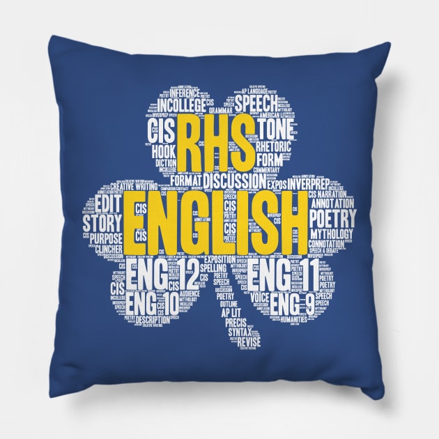 RHS English Tee Shirt Pillow by beyerbydesign