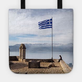 Praying for Greece Tote