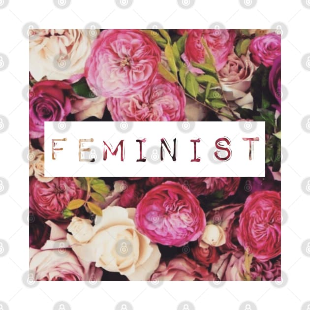 Feminist Floral Label Maker Typography by PeakedNThe90s