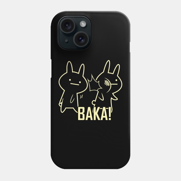 Funny Rabbit Baka Phone Case by CrissWild