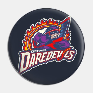 Defunct Denver Daredevils Roller Hockey Pin